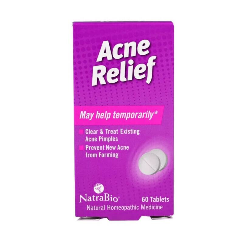 NatraBio Acne Relief, Средство от угревой сыпи, 60 таблеток