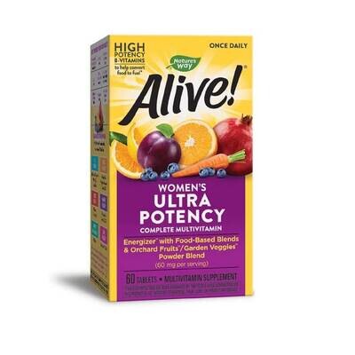 Витаминно-минеральный комплекс для женщин. Alive! Once Daily, Women&#39;s, Ultra Potency