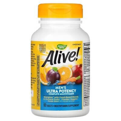 Витаминно-минеральный комплекс для мужчин.
Alive! Once Daily, Men's,Ultra Potency