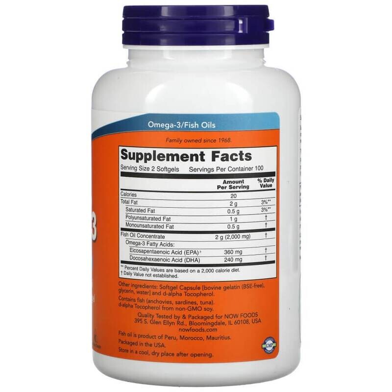 Для любителей Омеги-3. Now Foods Omega-3