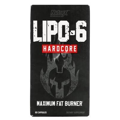 Nutrex Lipo-6 Hardcore жиросжигатель для мужчин и женщин