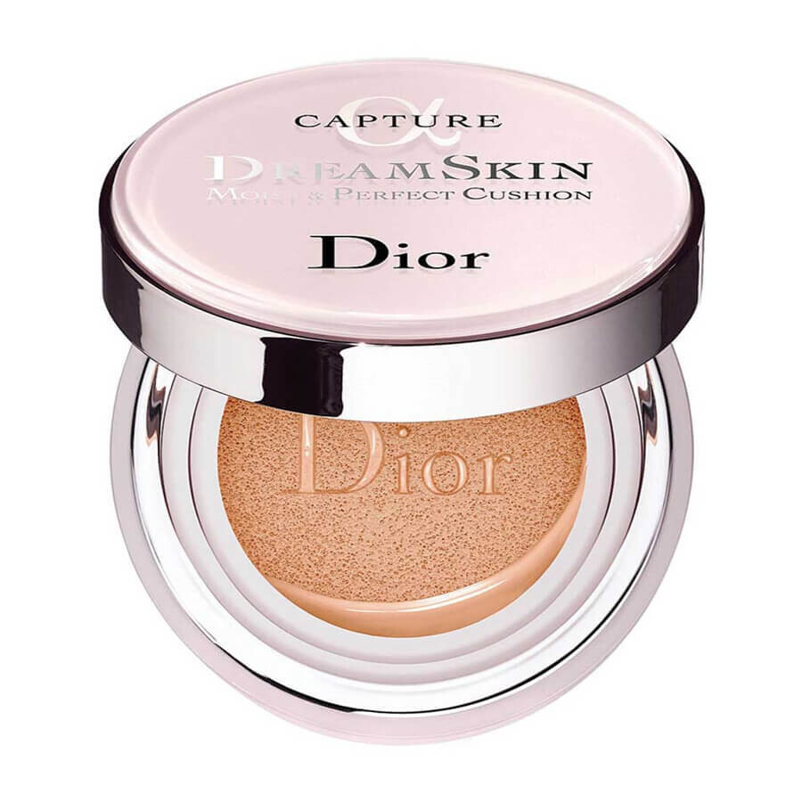 Тональный Кушон Dior с запаской (сменный блок) Dreamskin Moist &amp; perfect cushion с высокой степенью UV защиты SPF 50 PA+++