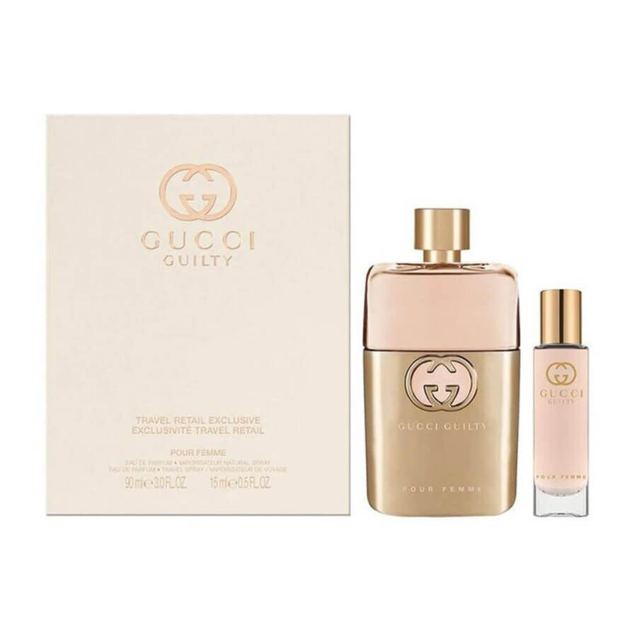 Женский подарочный набор Gucci Guilty Pour Femme Eau De Parfum