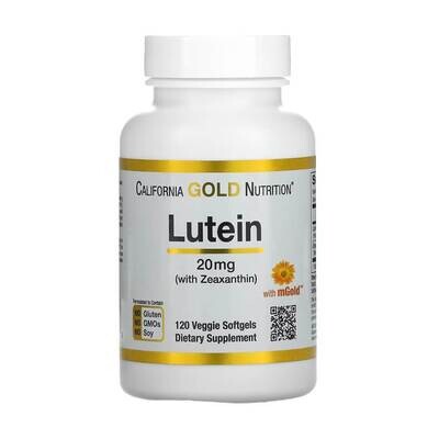 Капсулы California Gold Nutrition Lutein with Zeaxanthin, 20 мг