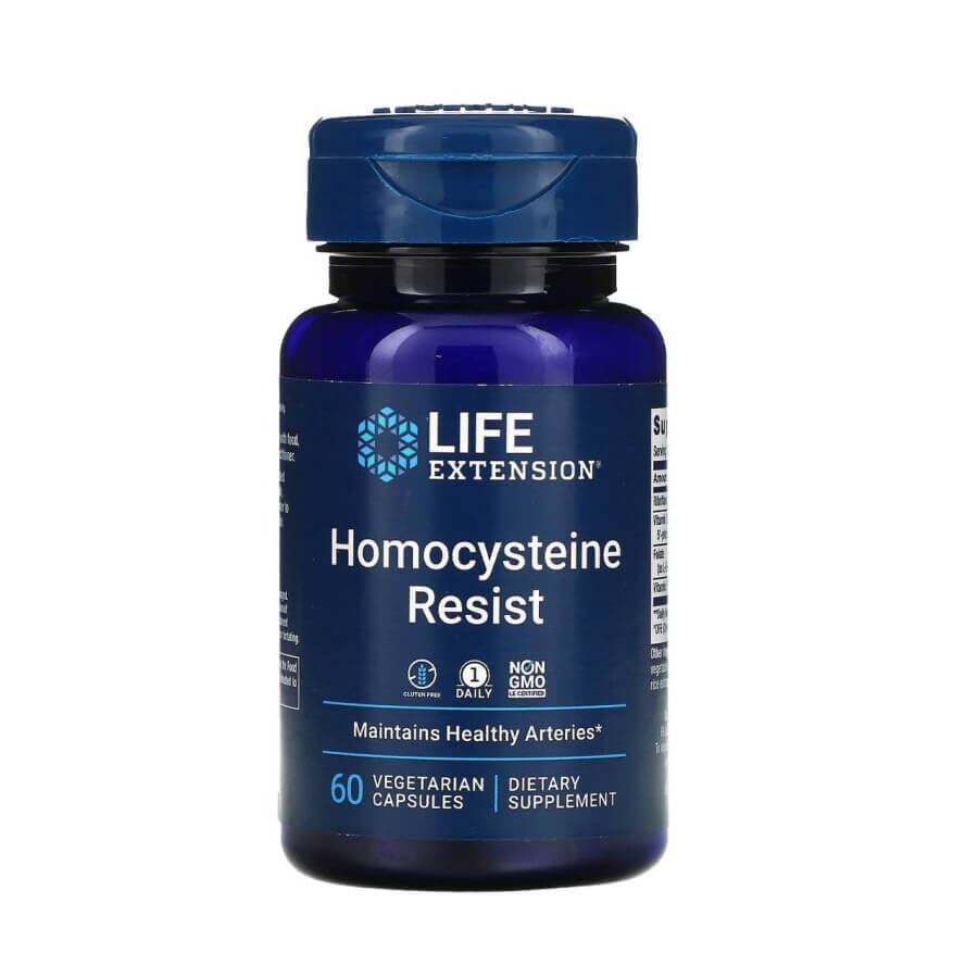 Life Extension Homocysteine Resist — это специально разработанная добавка витамина B для здоровья сердца и мозга