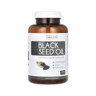 Масло семян чёрного тмина 120 капсул Healths Harmony, Black Seed Oil, 1000mg