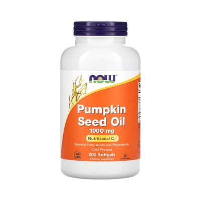 Тыквенное масло -NOW Foods, Pumpkin Seed Oil, 1,000 mg