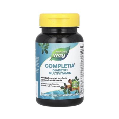 Мультивитаминный комплекс для диабетиков Nature&#39;s Way Completia 60 таблеток