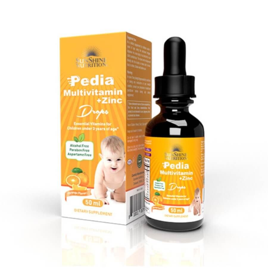 Pedia Multivitamins + Zinc Drops от Sunshine Nutrition — мультивитамины для детей в каплях