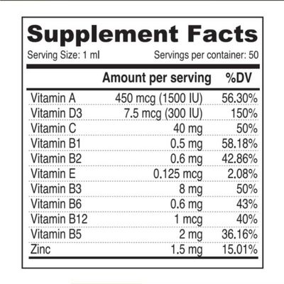 Pedia Multivitamins + Zinc Drops от Sunshine Nutrition — мультивитамины для детей в каплях
