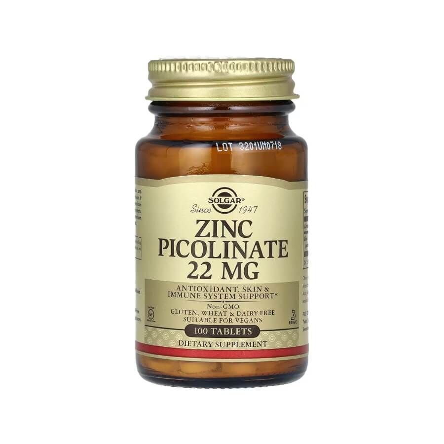 Цинк-микроэлемент красоты и молодости Solgar-Zinc Picolinate