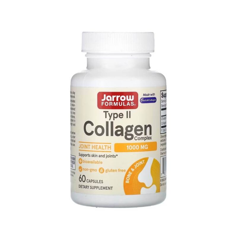 Коллаген Jarrow Formulas Type II Collagen Complex, 1000 мг, 60 капсул – для здоровья суставов и кожи