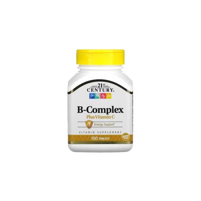 Витамины 21st Century B-Complex Plus Vitamin C, 100 таблеток