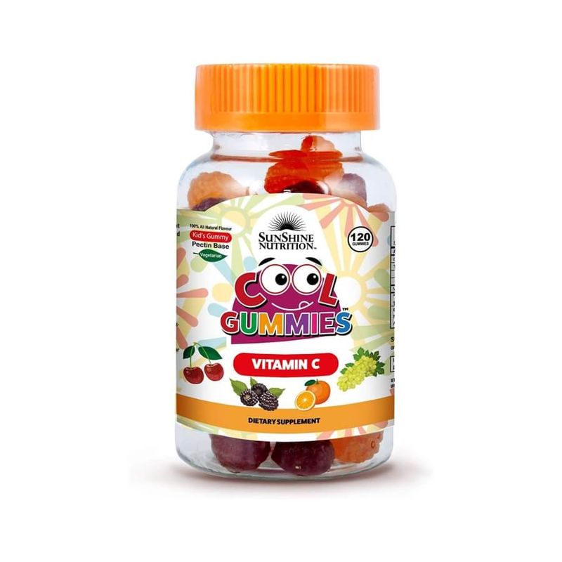 Жевательные витамины с Витамином C-Sunshine Nutrition Vitamin C Cool Gummies For Kids