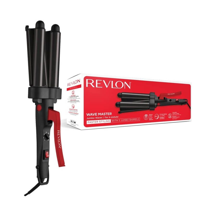 Revlon Wave Master Jumbo Waver – Щипцы для создания объемных локонов с турмалиново-керамическим покрытием