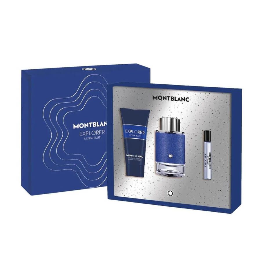 Мужской подарочный набор Mont Blanc Explorer Ultra Blue