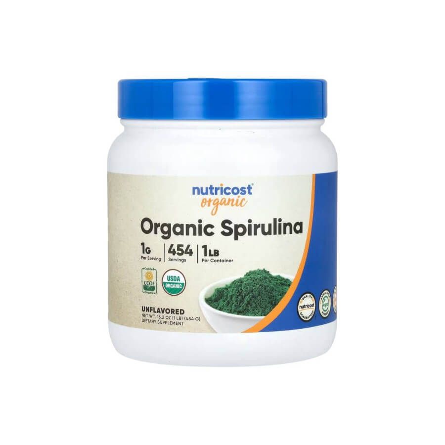 Nutricost Organic Spirulina 454 г (1 фунт) — Органическая спирулина в порошке