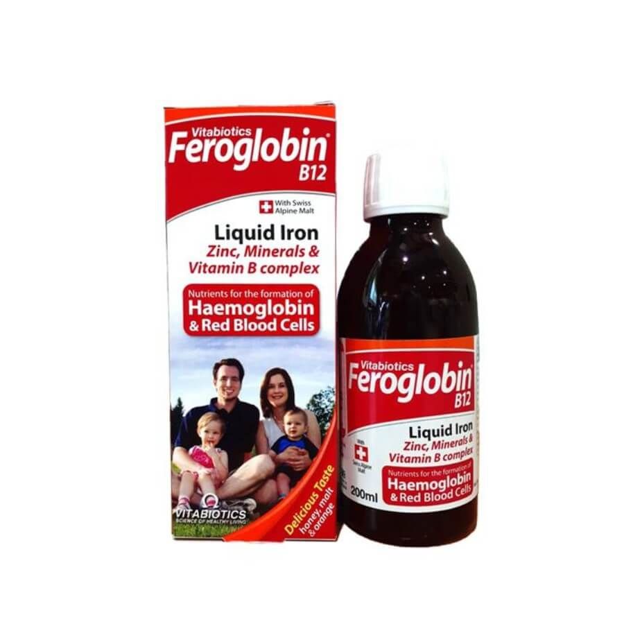 Feroglobin B12 сироп (железо + витамины B и цинк), 200 мл