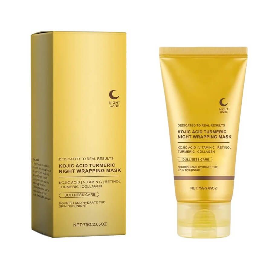 Medicube Kojic Acid Turmeric Night Wrapping Mask 75 мл — ночная маска с койевой кислотой, куркумой, витамином C и ретинолом