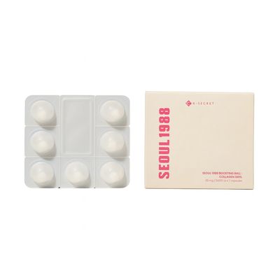 K-Secret Seoul 1988 Collagen Boosting Ball 100% — капсулы с коллагеном для лица и кожи, антивозрастной уход, упругость и сиян