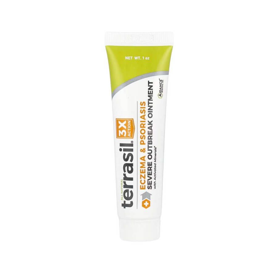 ​Terrasil Eczema &amp; Psoriasis Severe Outbreak Ointment 1 oz — интенсивная мазь при экземе и псориазе