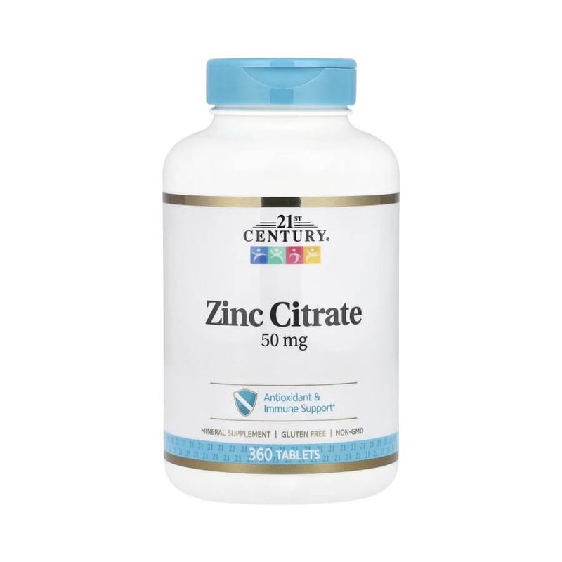 21st Century Zinc Citrate – Мощная поддержка иммунитета, кожи и гормонального баланса 21st Century Zinc Citrate – Мощная поддержка иммунитета, кожи и гормонального баланса