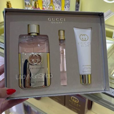 Женский подарочный набор Gucci Guilty Pour Femme Eau De Parfum