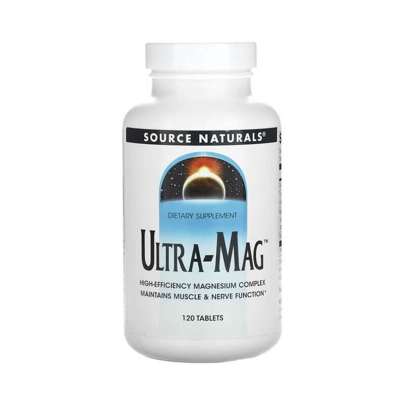 Source Naturals Ultra-Mag, 200 мг, магний + В6, 120 таблеток Source Naturals Ultra-Mag, 200 мг, магний + В6, 120 таблеток