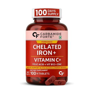 Carbamide Forte Ferronoz Chelated Iron + Vitamin C Комплекс железа с усиленной формулой для поддержки энергии и кроветворения Carbamide Forte Ferronoz Chelated Iron + Vitamin C Комплекс железа с усиленной формулой для поддержки энергии и кроветворения
