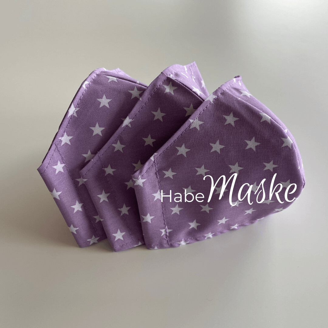 HabeMaske Sterne, lila