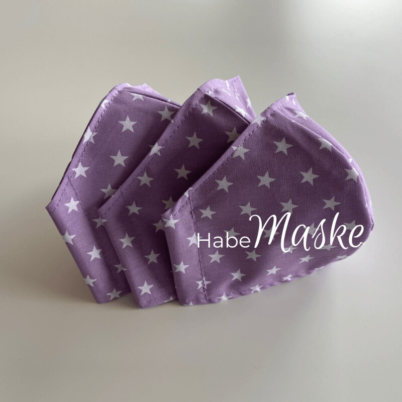 HabeMaske Sterne, lila