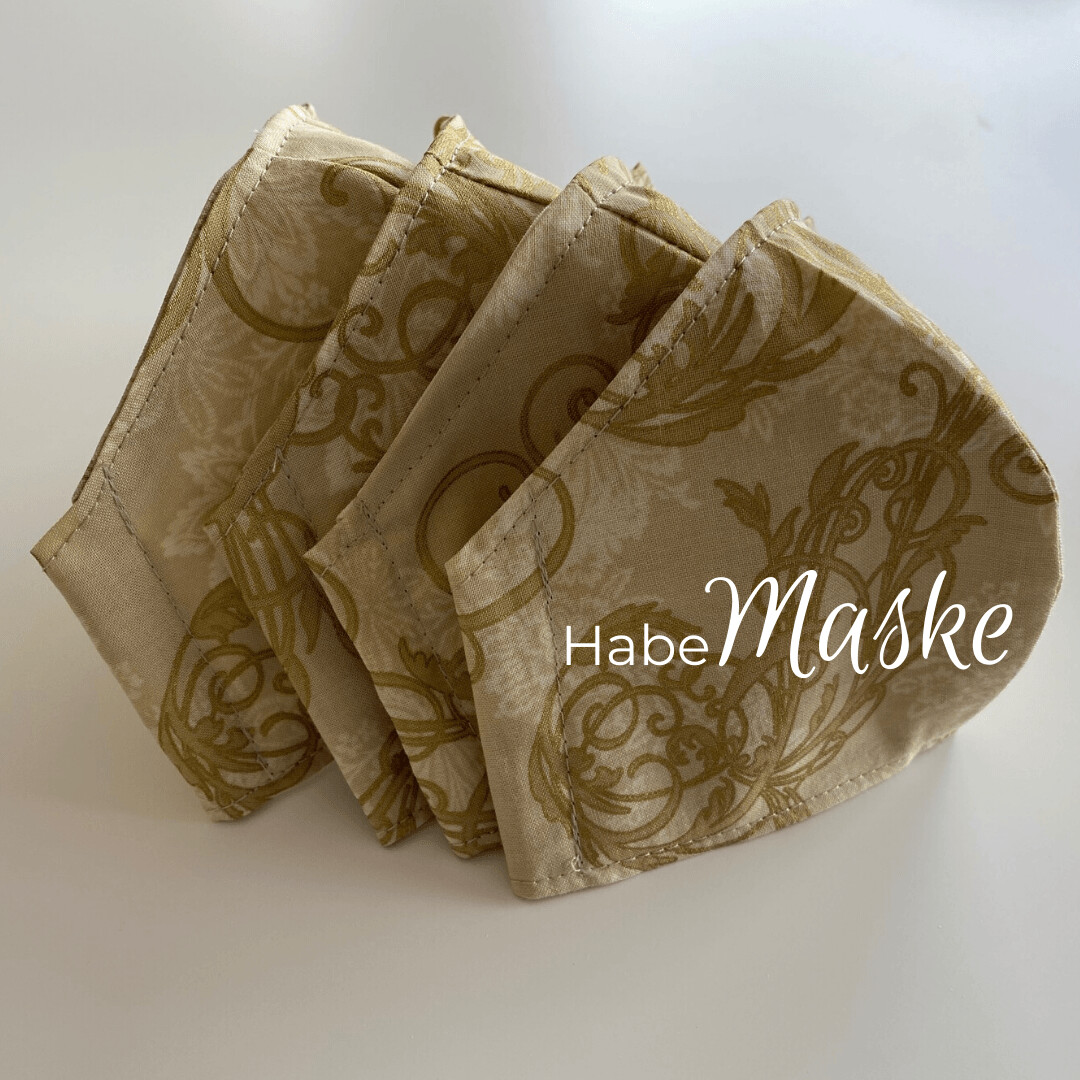 HabeMaske Ornamente, gold