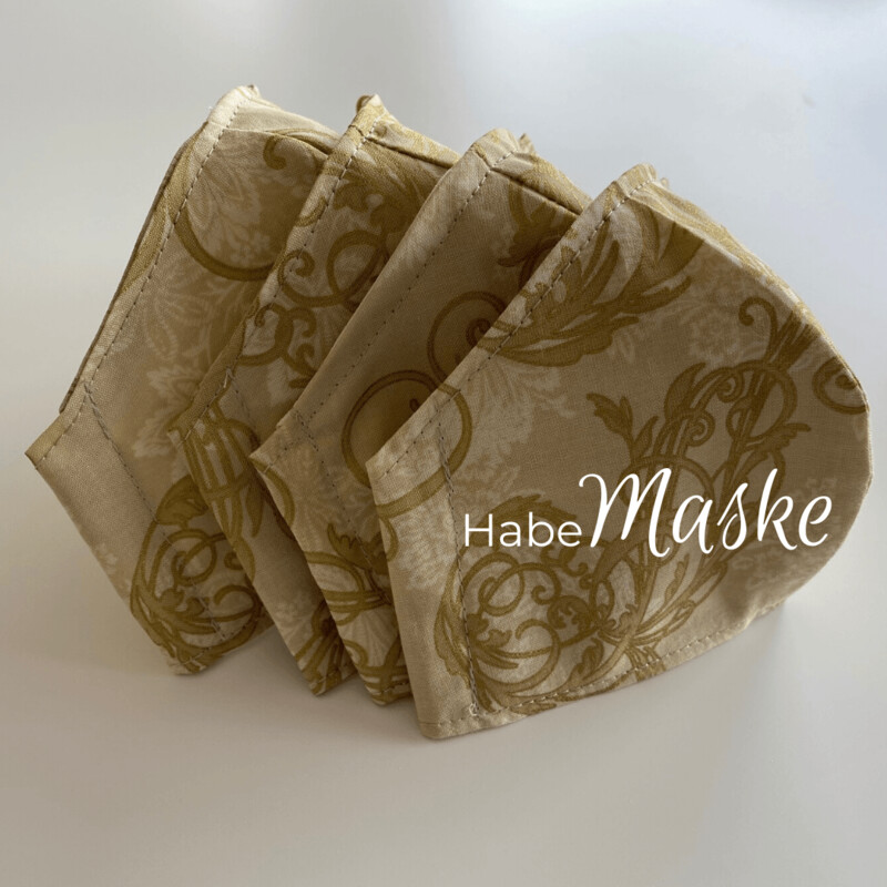 HabeMaske Ornamente, gold