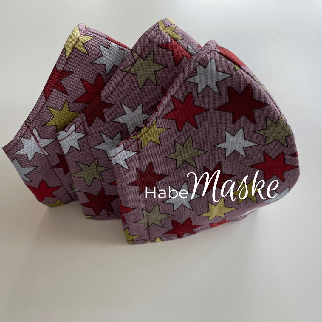 HabeMaske Sterne, bunt