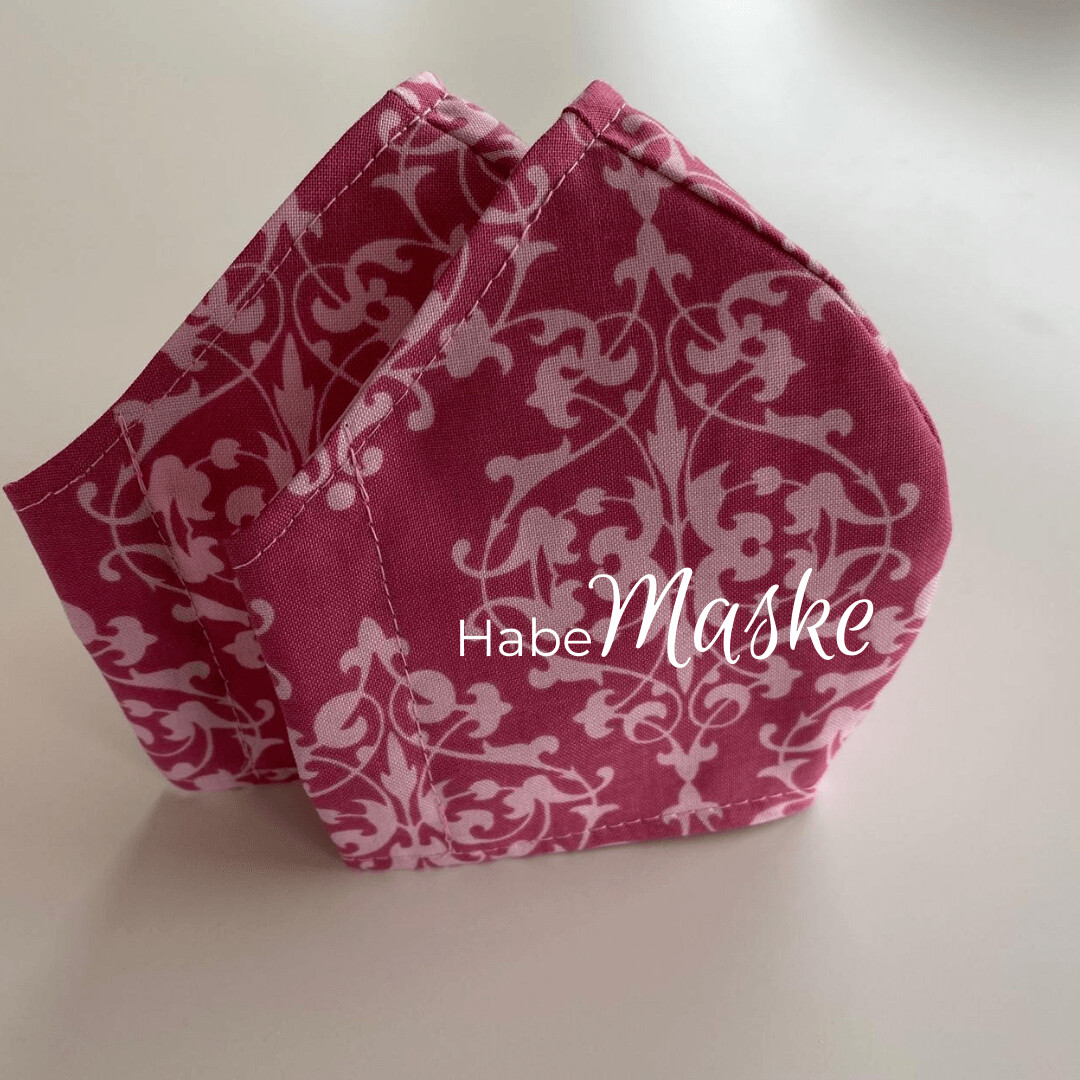 HabeMaske Ornamente, fuchsia