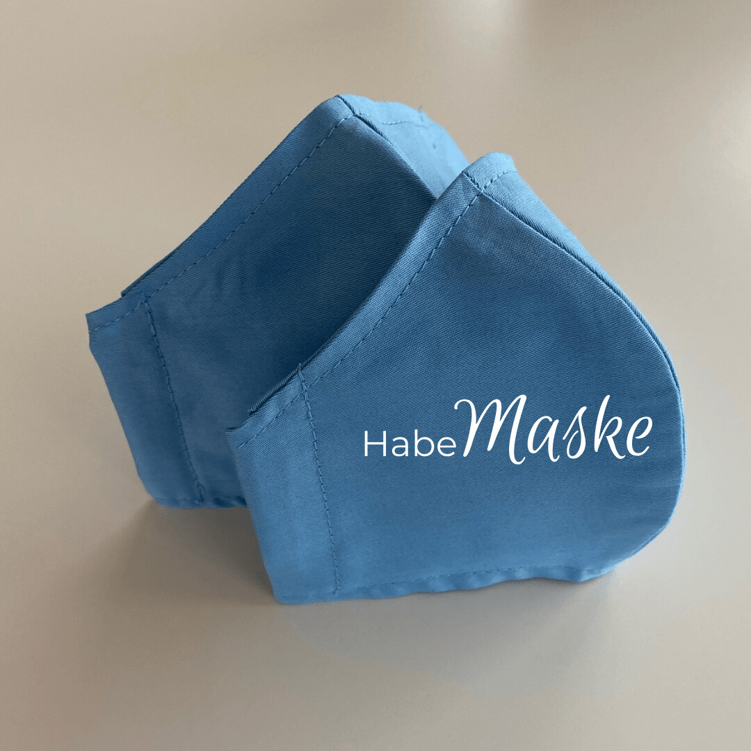 HabeMaske uni/hellblau