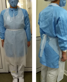PPE - White PE apron (Bag of 100) VAT incl.