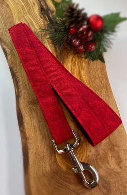 Red Fabric Dog Lead