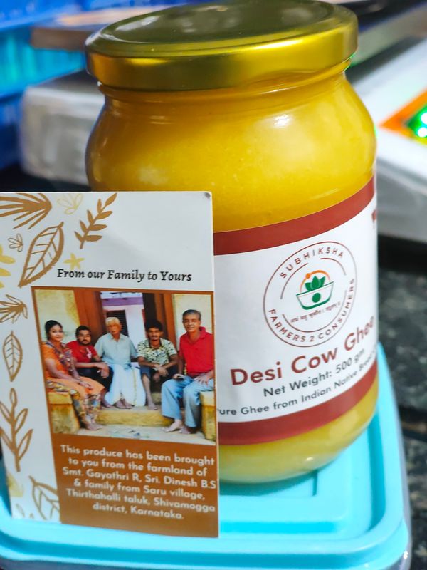 Desi Cow Ghee (ದೇಸಿ ಆಕಳ ತುಪ್ಪ)