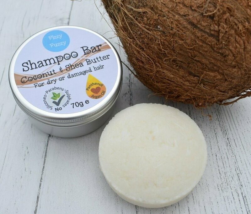 Coconut & Shea Butter Shampoo Bar.  For dry or damaged hair