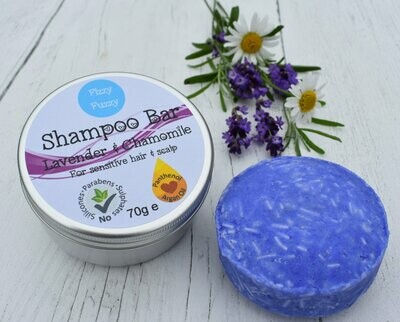 Lavender & Chamomile Shampoo Bar. For normal hair.