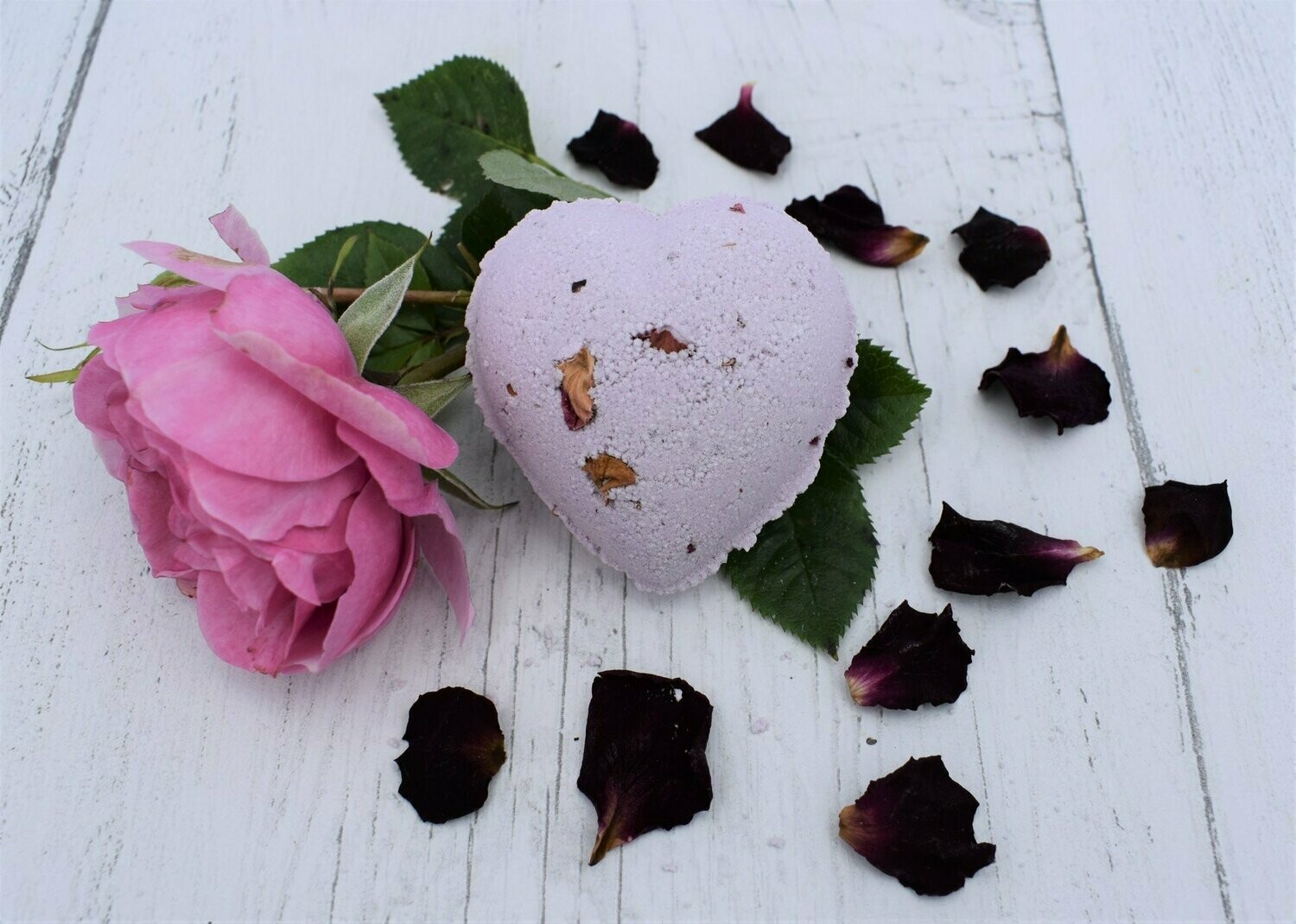 Relaxing Rose Mini Heart Bath Bomb