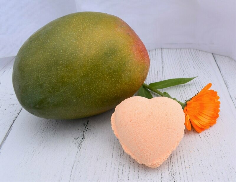 Mellow Mango Mini Heart Bath Bomb