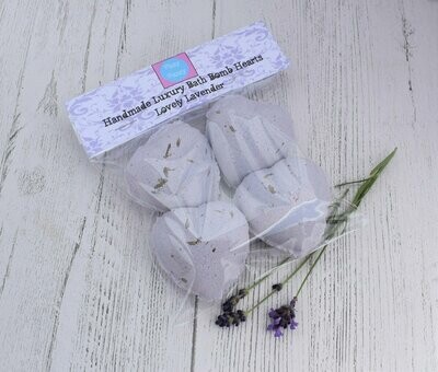 Lovely Lavender Bag of Bath Bomb Hearts