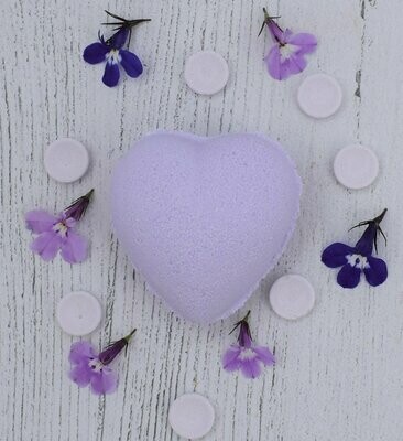 Parma Violet Mini Heart Bath Bomb