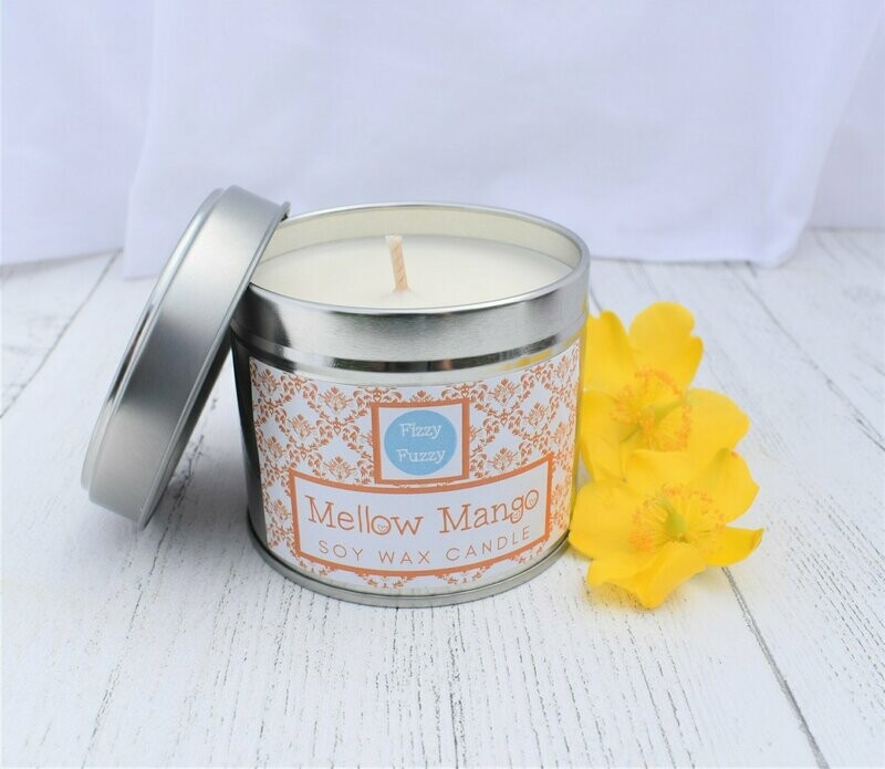 Mellow Mango Luxury Soy Wax Tin Candle