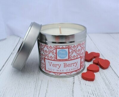 Very Berry Luxury Soy Wax Tin Candle