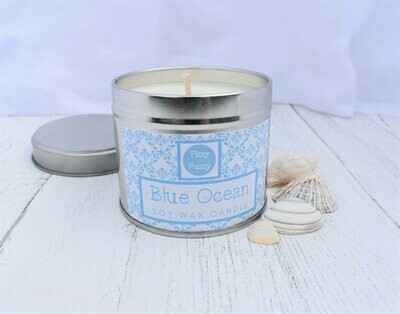 Blue Ocean Luxury Soy Wax Tin Candle