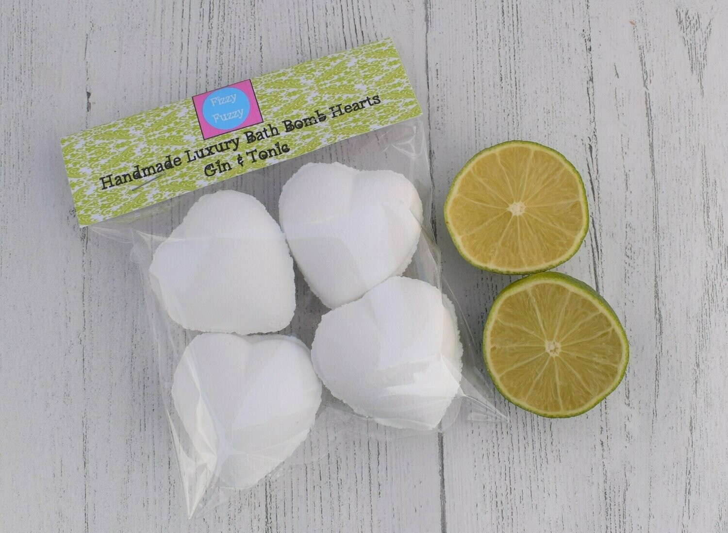 Gin & Tonic Bag of Bath Bomb Hearts