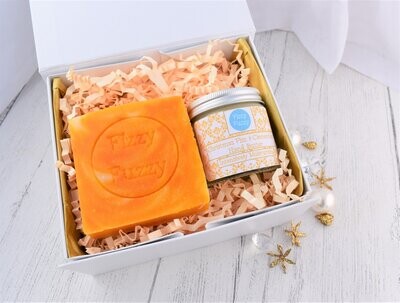Sparkling Fizz & Clementine Soap & Hand Butter Duo Gift Box